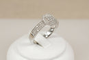 Stunning 14ct White Gold Diamond Cluster Ring – Contemporary Multi-Diamond Design
