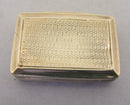 Georgian Solid Sterling Silver Vinaigrette Bir 1832 Francis Clark