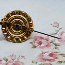 Vintage Gold Tone & Faux Jewelled Brooch