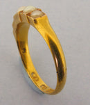 Victorian 15ct Gold 5 Stone Pearl Ring Birmingham 1891 Boxed