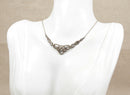 Elegant Art Deco Sterling Silver & Marcasite Necklet /