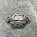 Silver Ruskin plaque brooch
