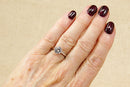 Silver and Clear Crystal Solitaire Ring