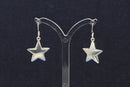 Silver Large Star Earrings