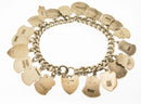 Vintage 1960s Silver Shield Souvenir Travel Charm Bracelet 22 Charms 46 grams