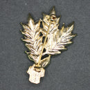 Floral bouquet brooch