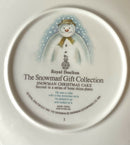 Royal Doulton Snowman Plate - Royal Doulton Christmas Cake Plate Boxed