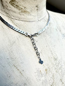 Vintage Christian Dior Silver Plated Rhinestone Necklace