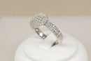 Stunning 14ct White Gold Diamond Cluster Ring – Contemporary Multi-Diamond Design