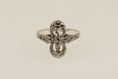 Silver Art Deco Marcasite Ring