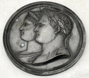 Napoleon Bonaparte & Marie Louise, Duchess of Parma, Portrait Profile Plaque. After Andrieu.