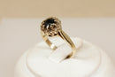 9ct Gold Sapphire & Diamond Cluster Ring