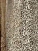Claire - a period design cream cotton Curtain Panelling 58”wide