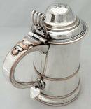 'God Bless Lord Nelson', George III Old Sheffield Plate Lidded Tankard.
