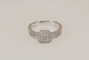 Stunning 14ct White Gold Diamond Cluster Ring – Contemporary Multi-Diamond Design