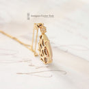 Handmade 18ct Opal & Diamond Pendant