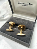 Vintage Christian Dior Monogram Cufflinks
