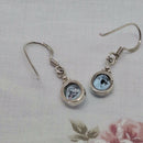 Silver & Blue Topaz Drop Earrings