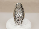 Large Heavy Sterling Silver Openwork Statement Ring
