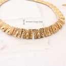 Vintage 1970s Zolotas Greek Revival 950 Silver Gilt Collar Necklace