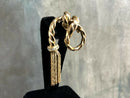 Vintage Christian Dior Gold Plated Rope & Tassel Chain Brooch 1970s