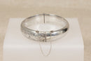 Classic Vintage Sterling Silver Hinged Bangle – Birmingham 1966