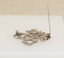 Bold Silver Marcasite ‘Whiplash’ Brooch – Edwardian Era