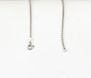 Silver & Blue Quartz Modernist Pendant & Chain