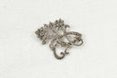 Bold Silver Marcasite ‘Whiplash’ Brooch – Edwardian Era