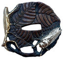 Japanese Tsuba Okimono, with Applied Preying Mantis and Fly.