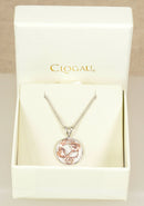 Stylish Silver & Gold Welsh Clogau Pendant with Chain – Boxed