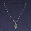Stylish Sterling Silver & Labradorite Pendant with an18-Inch Prince of Wales’ Silver Chain