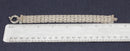 Impressive Italian Designer Silver 3 Strand Designer Rope Bracelet