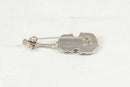 Charming Sterling Silver Cello Brooch