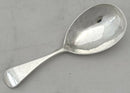George III Silver Caddy Spoon. London 1790 Peter & Ann Bateman.