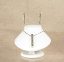Kit Heath Silver & Peridot Pendant and Earring Set