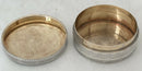 French Silver Circular Box, Circa 1910. 2.5 troy ounces.