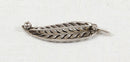 Stylish Sterling Silver & Marcasite Feather Brooch – Art Deco Design