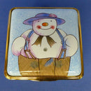 Border Fine Arts The Snowman Square Enamel Trinket Box A4011 (Boxed)