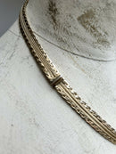 Vintage Grosse 1966 (Dior Designer) Gold Plate Woven Chain Necklace