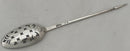 George II Silver Shell Back Mote Spoon. London Circa 1748, Samuel Holmes.