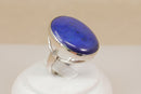 Gorgeous Vintage Sterling Silver Lapis Lazuli Designer Ring by Paul Edward Bunn – Birmingham 1990