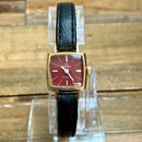 Omega Genève 1969 Cal.485 Rare Burgundy Oxblood Dial Ladies Watch Ref.511.307