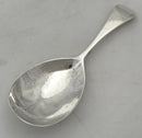 George III Silver Caddy Spoon. London 1790 Peter & Ann Bateman.