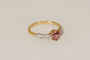 Beautiful 18ct Gold Pink Tourmaline & Diamond Ring – Birmingham 2018