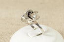 Vintage Silver Rose Ring