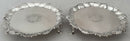 George II Pair of Silver Waiters. London 1745, James Morison. 17 troy ounces.