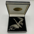 1960’s Silver Marcasite Flying Swan brooch