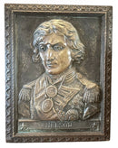 Vice Admiral Viscount Horatio Nelson Portrait Profile Plaque, circa 1905.