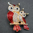Owls brooch